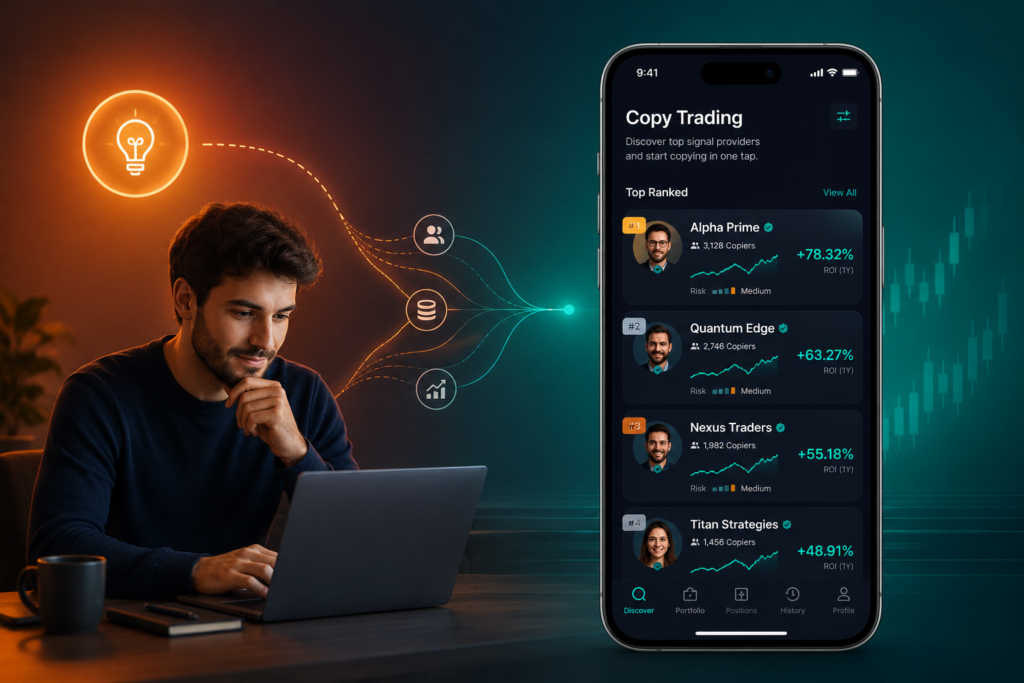 Aspiring broker launching a white-label copy trading platform using a mobile-first brokerage solution